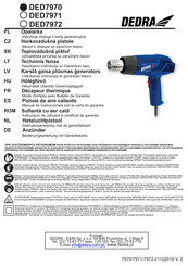 DEDRA DED7970 Manual De Instrucciones Con La Carta De Garantía