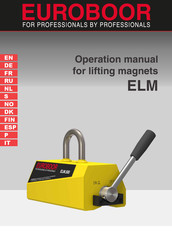 Euroboor ELM.125 Operación Manual