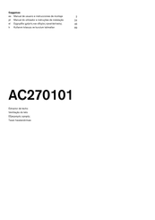 Gaggenau AC270101 Manual De Usuario E Instrucciones De Montaje