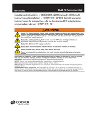 Cooper Lighting HALO Commercial HC812R30D010 Instrucciones De Instalación