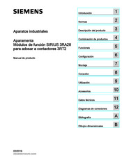 Siemens SIRIUS 3RA28 Manual De Producto