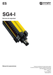 Wenglor SG4-I Manual De Operaciones