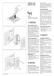 Bpt HPP/6 VR Manual Del Usuario