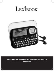 LEXIBOOK MT1500 Manual Del Usuario