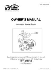 K2 Pumps WPS07505PCK Manual Del Usuario
