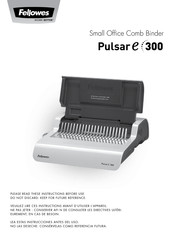 Fellowes Pulsar e300 Manual Del Usuario
