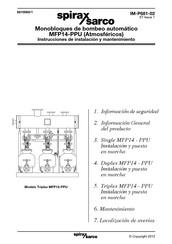 Spirax Sarco Single MFP14-PPU Instrucciones De Instalación Y Mantenimiento