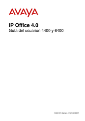 Avaya IP Office 4.0 4400 Serie Guia Del Usuario