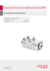 HAWE Hydraulik HRP 3 Documentación De Producto