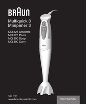Braun MQ 320 Pasta Manual De Instrucciones