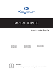 Kaysun KPD-140 DVN11 Manual Tecnico