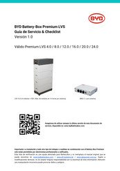 BYD Válido Premium LVS 12.0 Guía De Servicio & Checklist