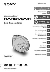 Sony HANDYCAM DCR-DVD7 Guía De Operaciónes