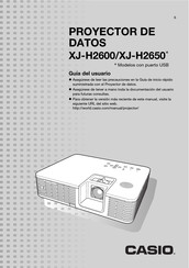 Casio XJ-H2650 Guia Del Usuario