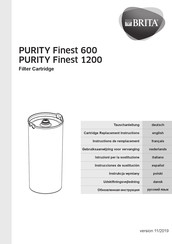 Brita PURITY Finest 1200 Instrucciones De Sustitución