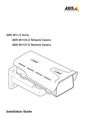 Axis Communications M1137-E l Manual Del Usuario