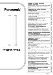 Panasonic TY-SP65PV500 Instrucciones De Instalación