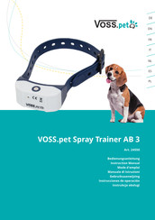 voss.pet Spray Trainer AB 3 Instrucciones De Operación