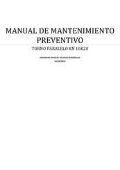 CME 16K20 Manual De Mantenimiento Preventivo