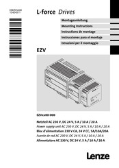 Lenze EZV Serie Instrucciones Para El Montaje