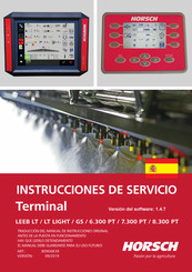 horsch LT LIGHT Instrucciones De Servicio