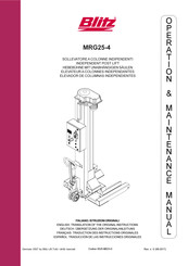 Blitz MRG25-4 Traduction Des Instructions Originales