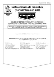 EVAPCO ATW Instrucciones De Maniobra Y Ensamblaje En Obra