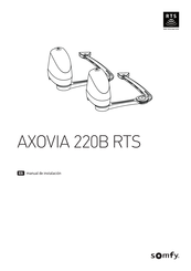 Somfy AXOVIA 220B RTS Manual De Instalación