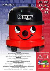 Numatic Henry HVR 240-11 Instrucciones Originales