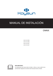 Kaysun KAY-D 26 DR8 Manual De Instalación