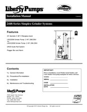 Liberty Pumps 2448LSG202 Manual De Instalación