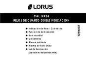 LORUS NX04 Manual De Instrucciones