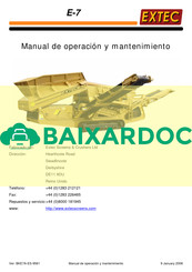 Extec E-7 Manual De Operación Y Mantenimiento