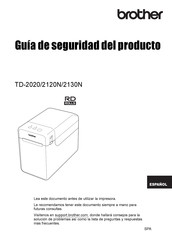 Brother TD-202O Guía De Seguridad De Producto