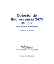 WATERS CORPORATION 2475 Multi Guia De Funcionamiento