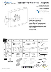 Ergotron Neo-Flex HD Wall Mount Swing Arm Manual De Instrucciones