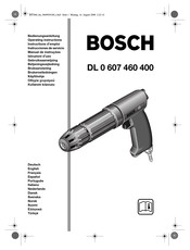 Bosch DL 0 607 460 001 Instrucciones De Servicio