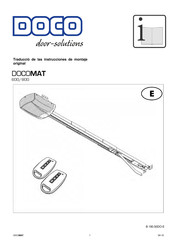 DOCO MAT 800 Traduccion De Las Instrucciones De Montaje Original