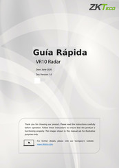 ZKTeco VR10 Guía Rápida