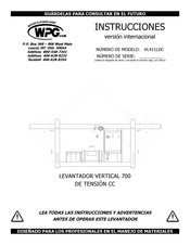 WPG VL411LDC Instrucciones