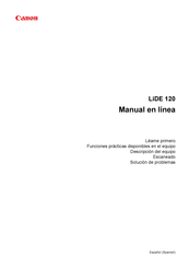 Canon LiDE 120 Manual En Linea