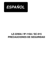 JUKI IP-110A Precauciones De Seguridad