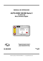 Vanguard Instruments Company AUTO-OHM 100 Serie 2 Manual De Operación