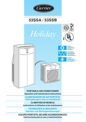 Carrier 53SSA Instrucciones Para El Uso Y Mantenimiento