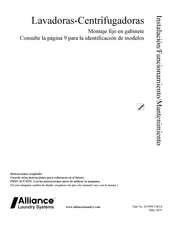 Alliance Laundry Systems AR80N X CONTROL Instalación Funcionamiento Mantenimiento