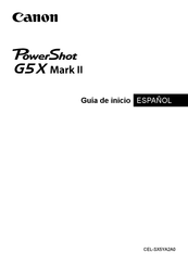 Canon PowerShot G5X Mark II Guía De Inicio