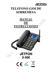 JETFON X-500 Manual De Instrucciones