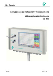 CS Instruments DS 500 Instrucciones De Instalación Y Funcionamiento