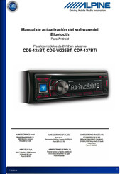 Alpine CDE-13xBT Manual De Actualización