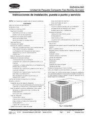 Carrier 50ZH036 Instrucciones De Instalación Y Servicio